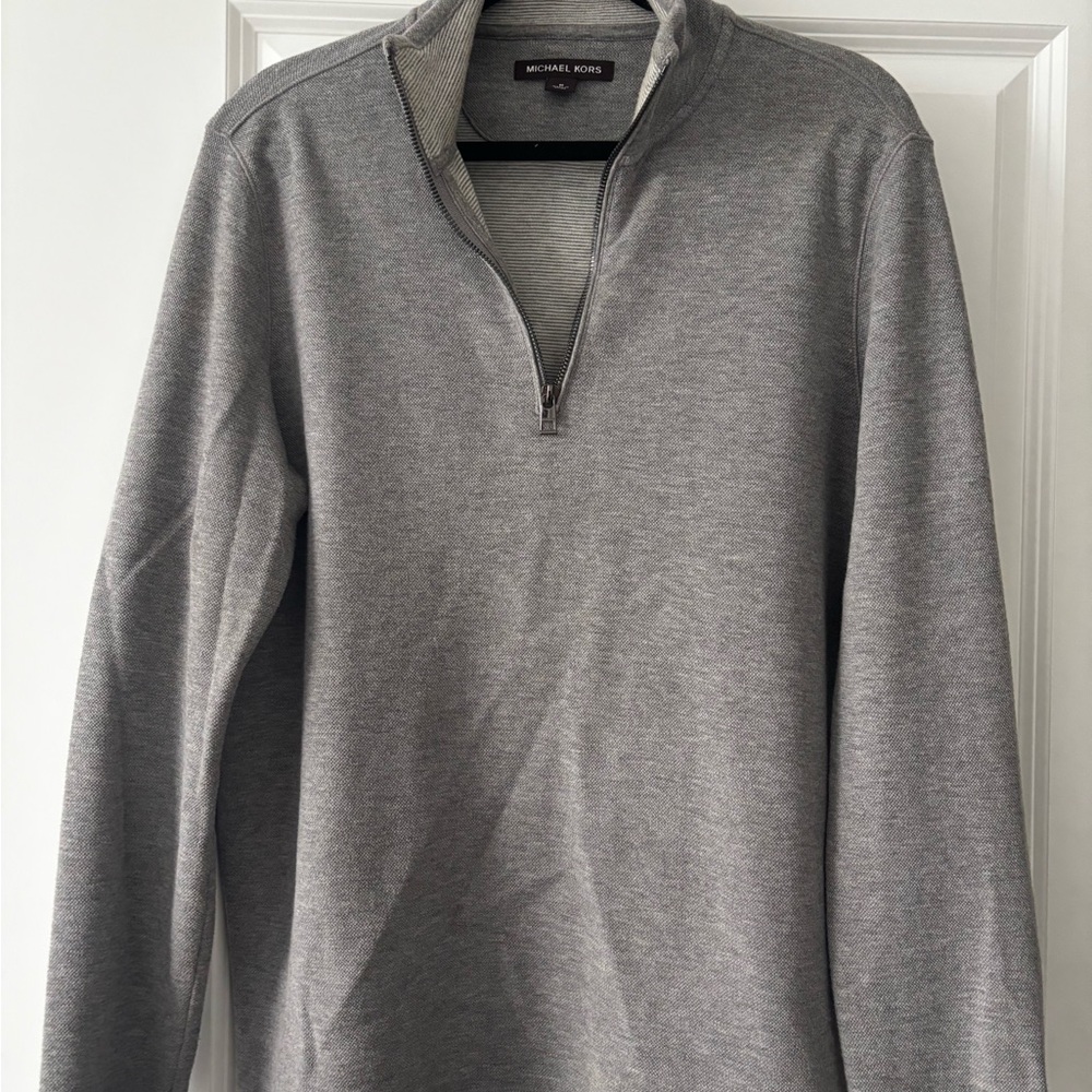 Michael kors Light weight quarter zip. Grey